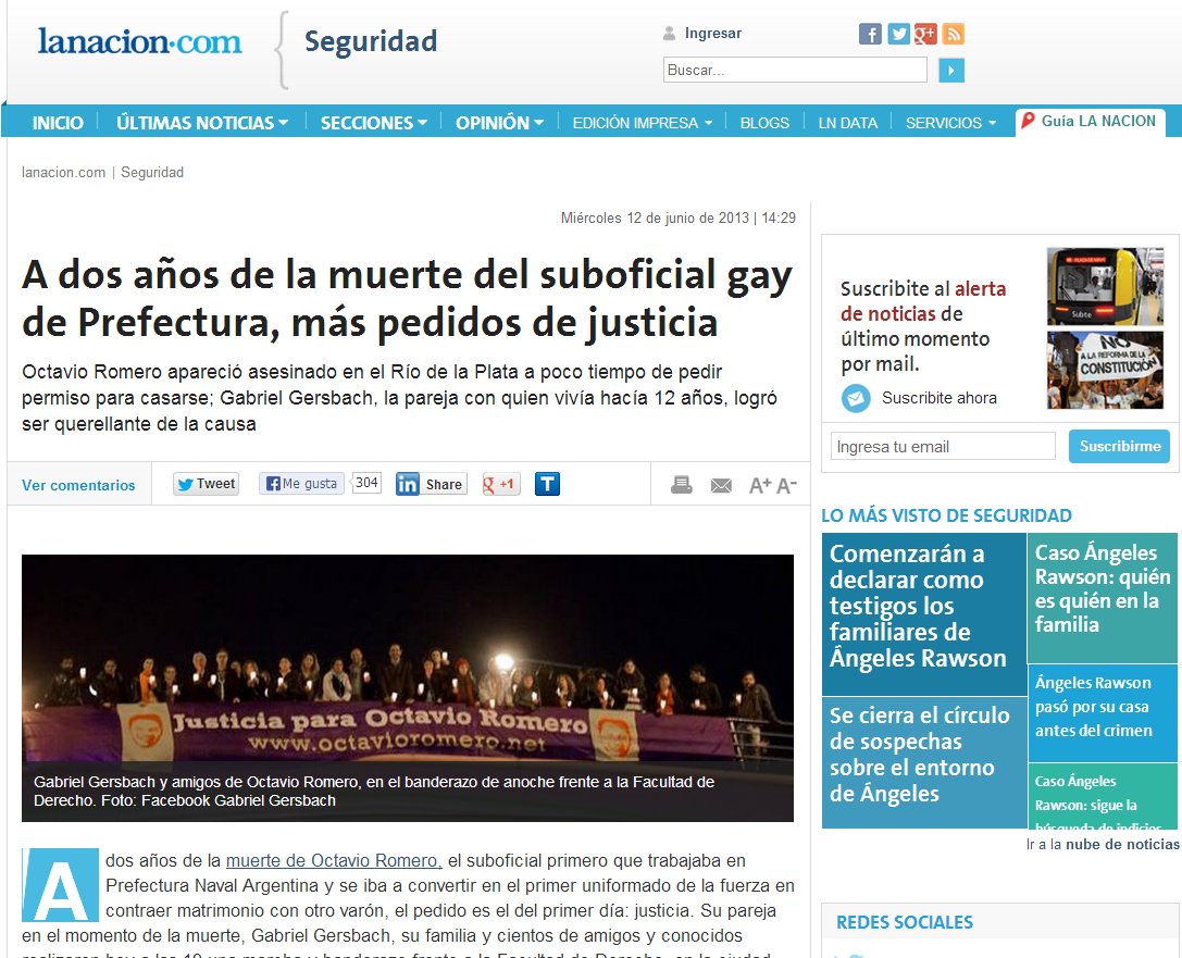 A dos años de la muerte del suboficial gay de Prefectura, más pedidos de justicia