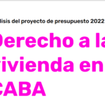 Informe | Análisis del presupuesto 2022 - Derecho a la vivienda en CABA
